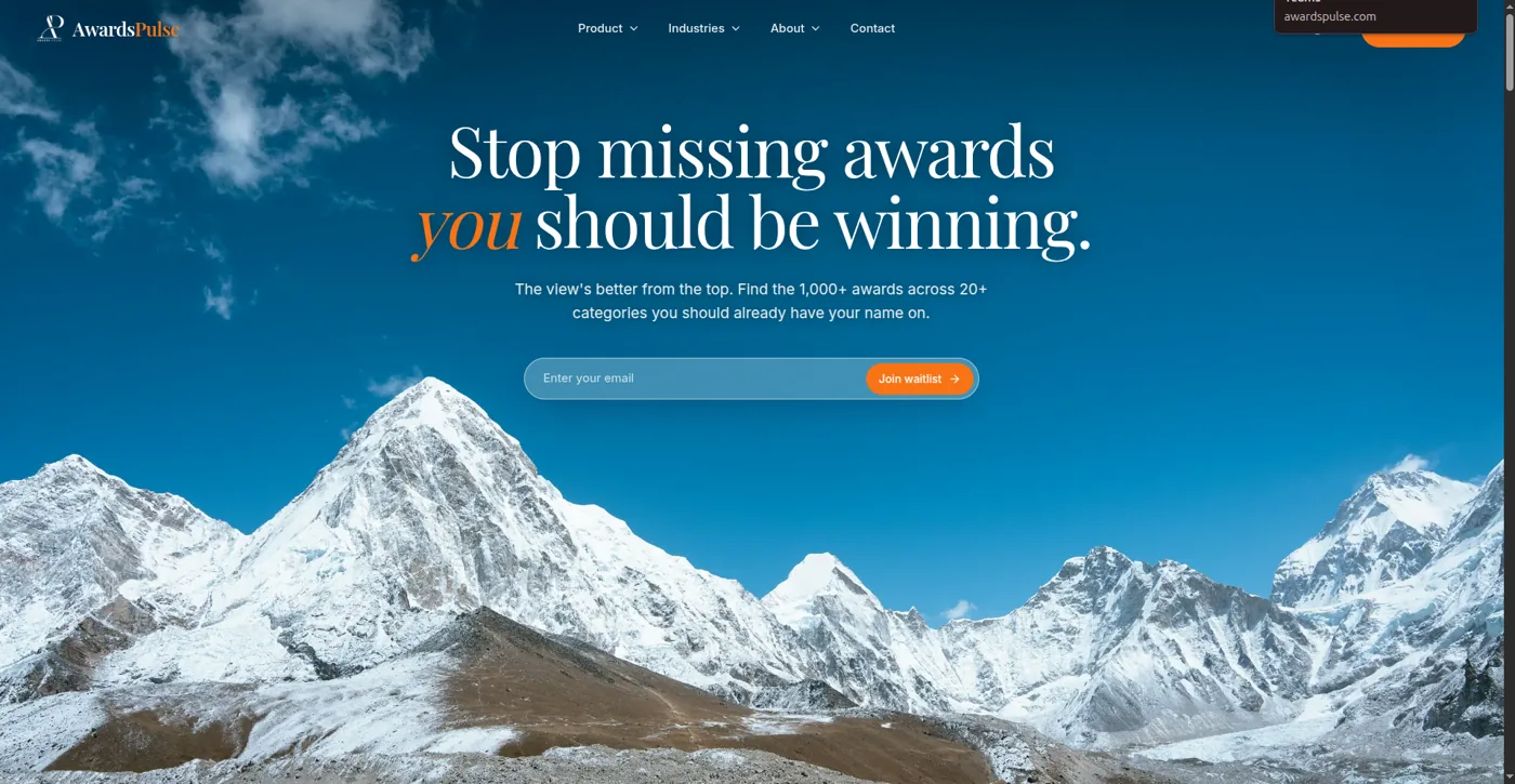 AwardsPulse — awards management platform