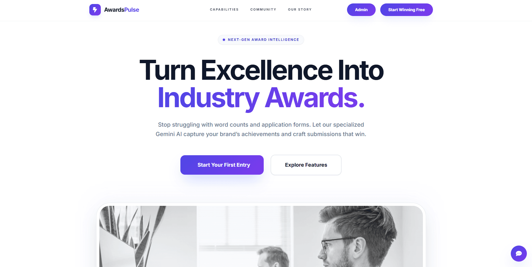 AwardsPulse portfolio screenshot by Cobalt Tech Solutions